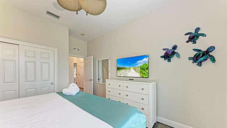 Second Bedroom with Mounted TV
