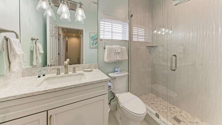 Second Full Bath Located by Guest Rooms