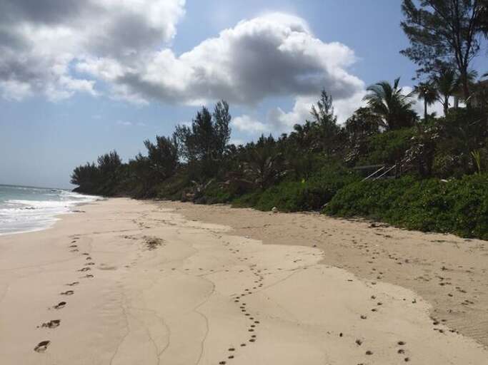 Our beach facing south