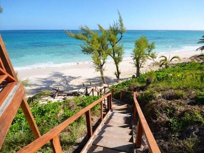 View of the beach from Unique Village Resort