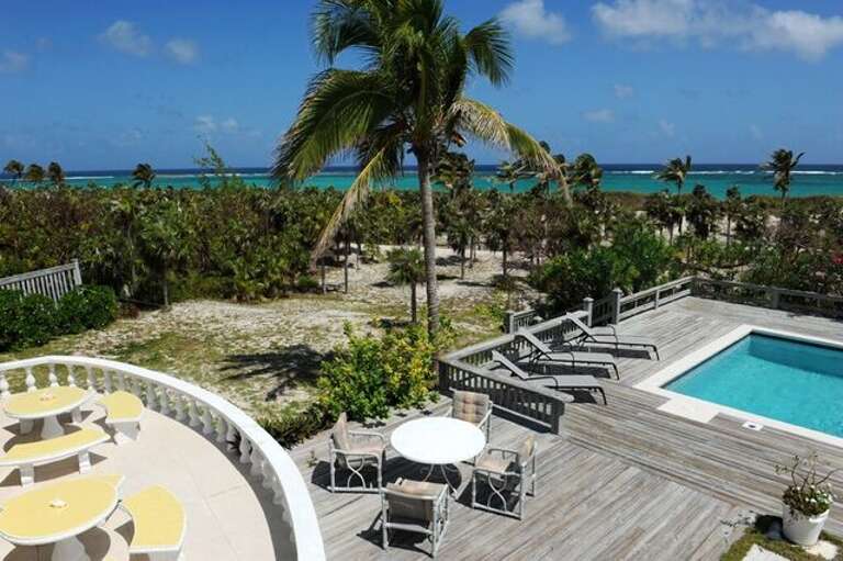 View from the Roof Deck (showing old pool deck and furniture, replaced Apr 2014)
