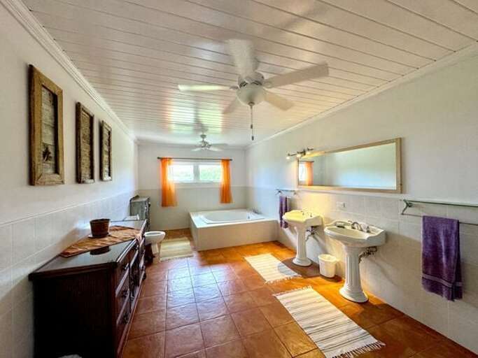 Master bath with over-sized tub and walk-in shower (shower not shown)