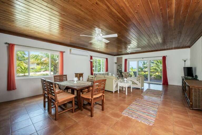 Open concept living area with beautiful ocean views. Open concept living area with beautiful ocean views.