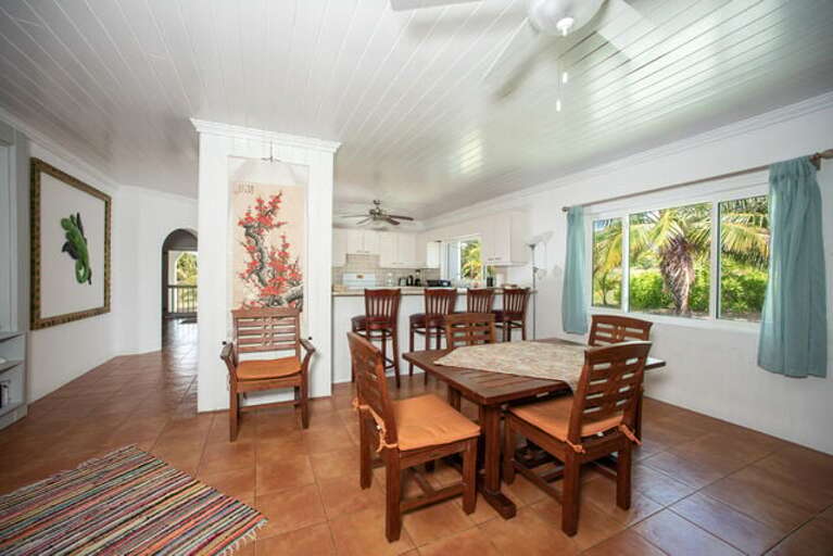 Open concept living area with beautiful ocean views.
