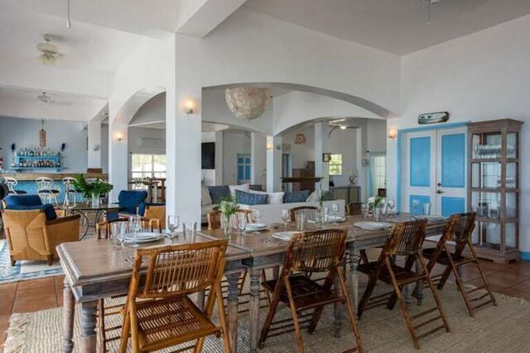 Main Lodge dining room can easily seat 40 or more.