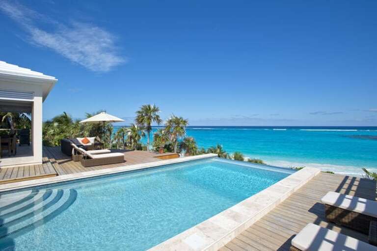 Beachfront infinity pool with 50 mile view. Beachfront infinity pool with 50 mile view.