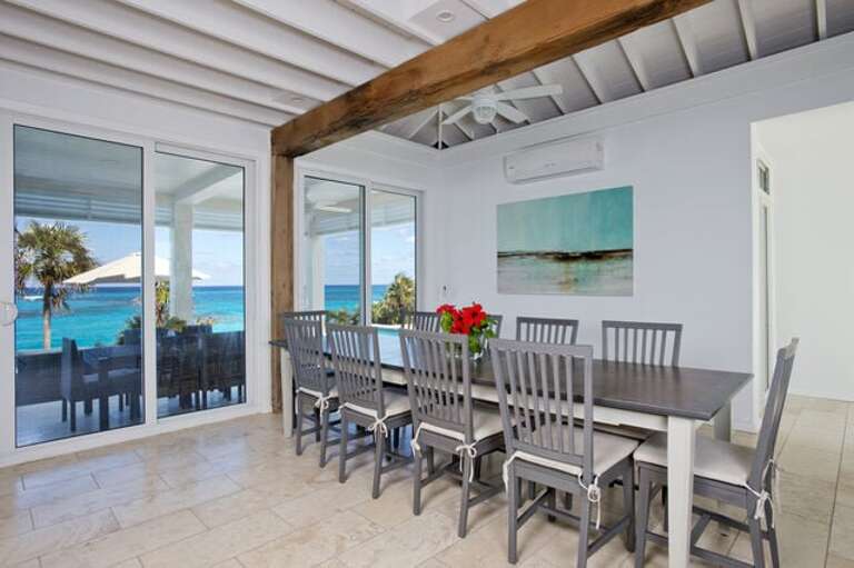 Dining area, seats 10, plus additional seating at kitchen island