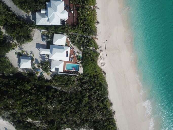 Sandy Hill Beach House from the air Sandy Hill Beach House from the air