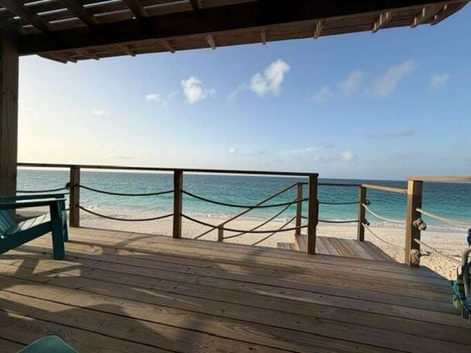 Our shady palapa on the beach.