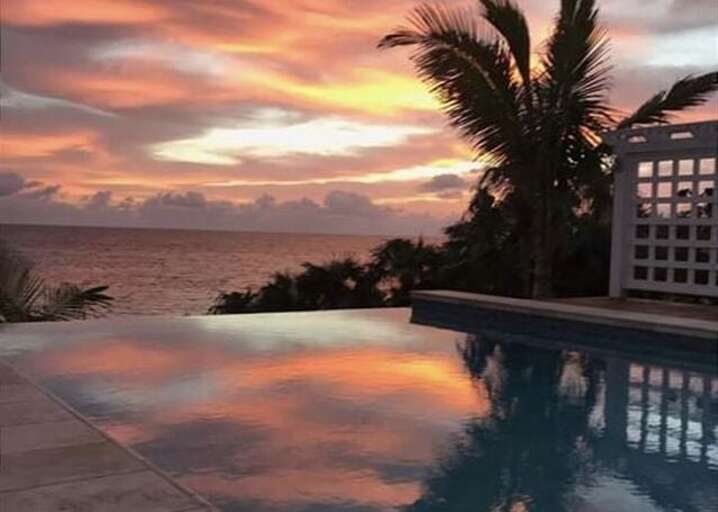 Sunrise from the infinity pool