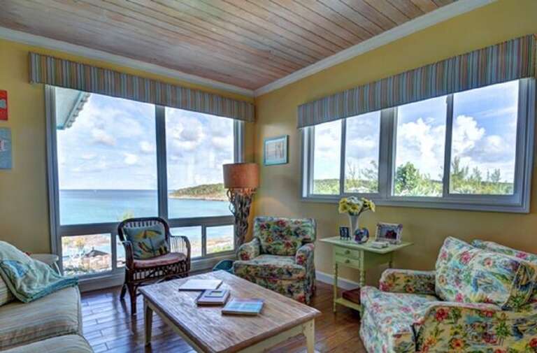 Living room with spectacular ocean views