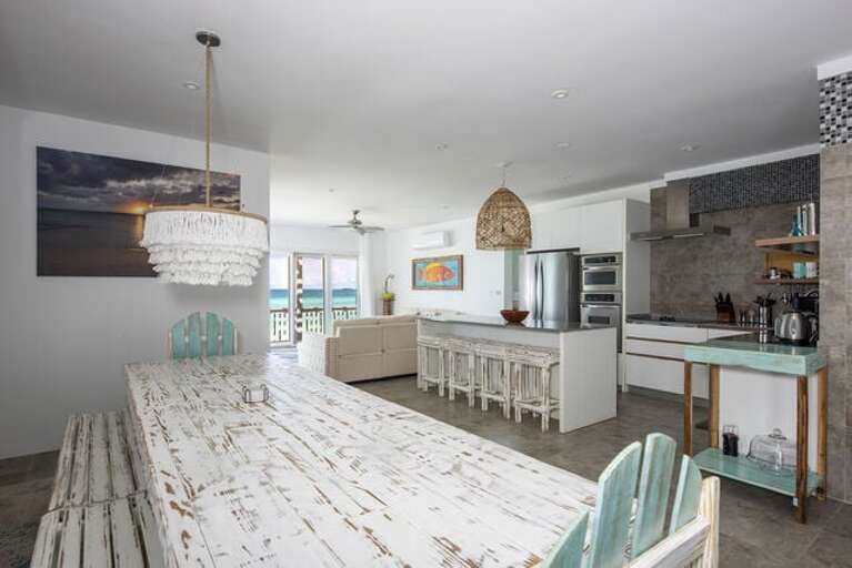 The kitchen, dining area, and breakfast nook offer extensive beach and ocean views The kitchen, dining area, and breakfast nook offer extensive beach and ocean views