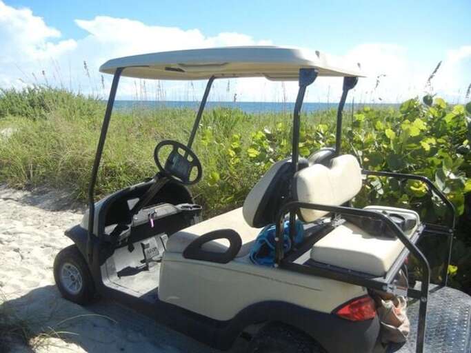 Buttonwood has a fleet of golf carts for easy beach access.
