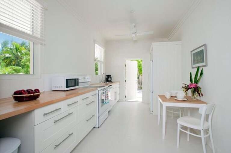 Studio apartment kitchen.