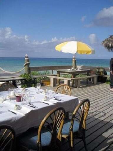 Tippy's beachfront restaurant and bar, a 10 minute walk down the beach from Tir Na Nog.