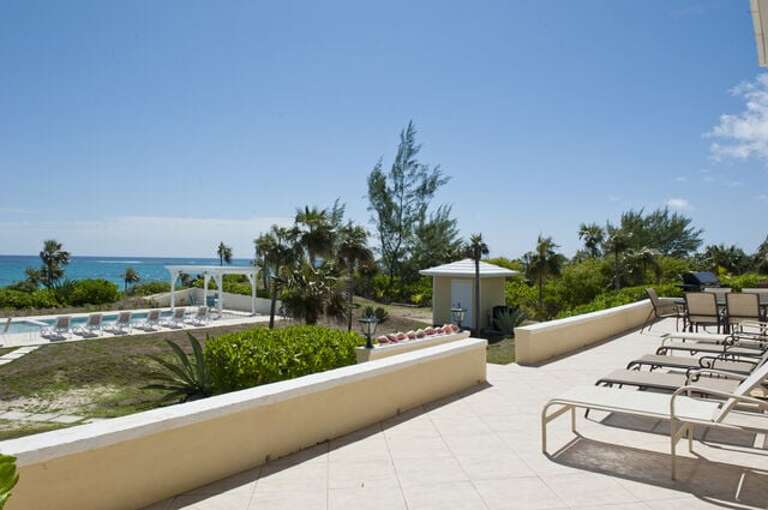 Large patio overlooking the pool and ocean Large patio overlooking the pool and ocean