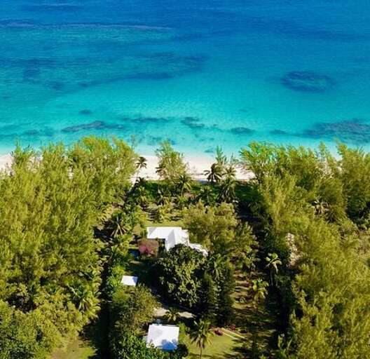Aerial view of Poponi Beach Aerial view of Poponi Beach