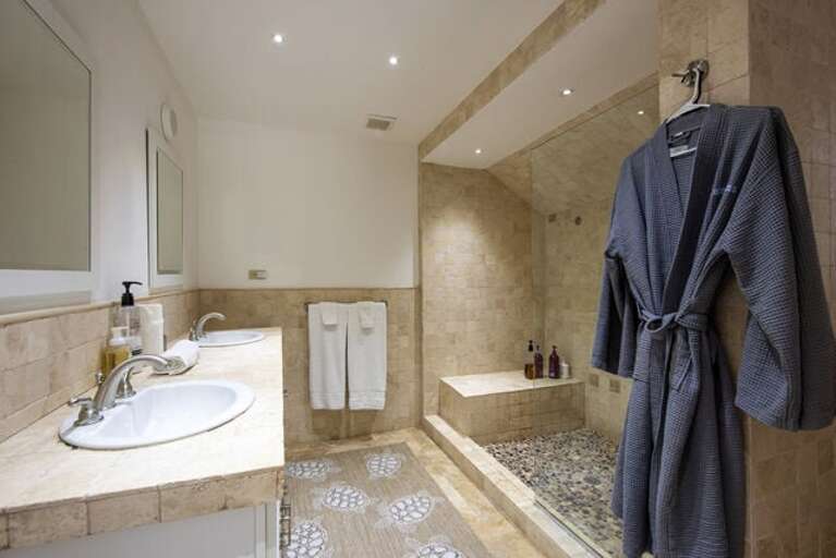 Bath with walk-in shower