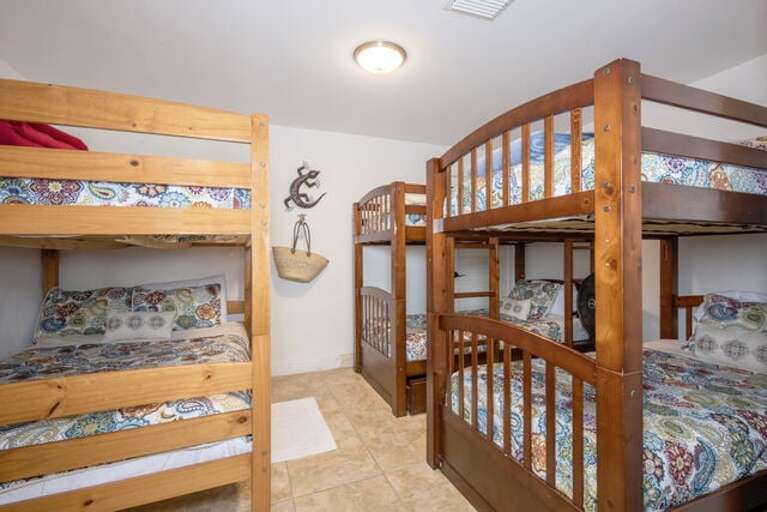 Downstairs bunk room.