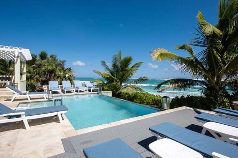 Our new oceanfront heated infinity pool