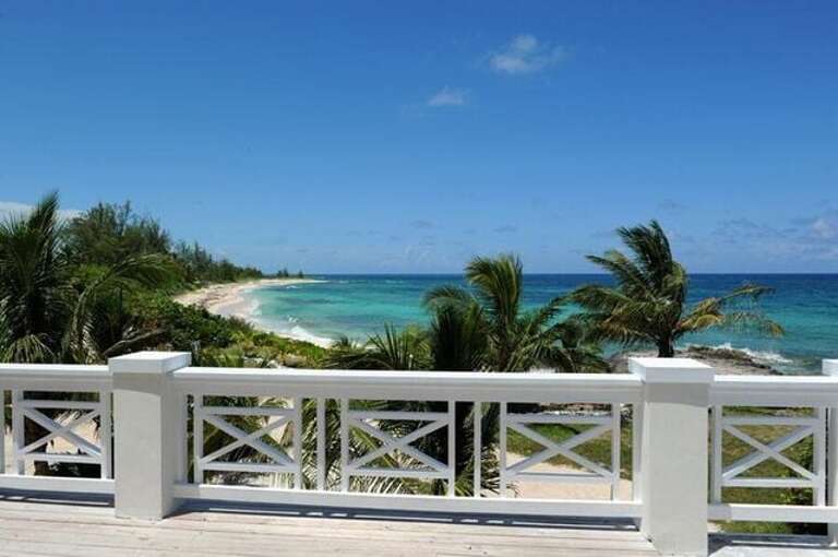 Grand Sun Deck with Beach and Ocean View (furnished with 8 lounge chairs).