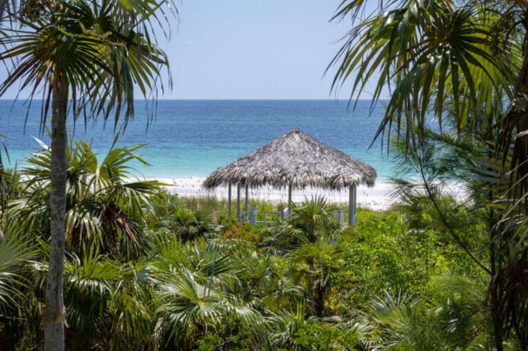 Beachfront cabana.