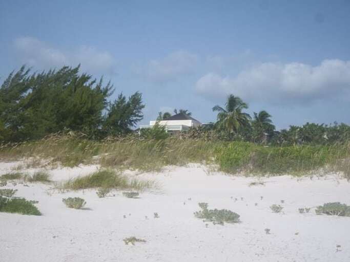 Coriolana House viewed from the beach.