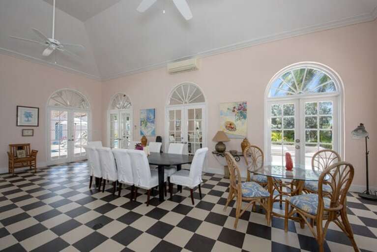 Dining Area, table for 8 and and additional table for 4.