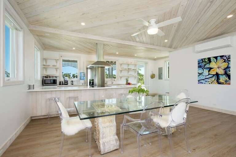 Dining area and kitchen