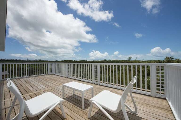 Rear terrace with views