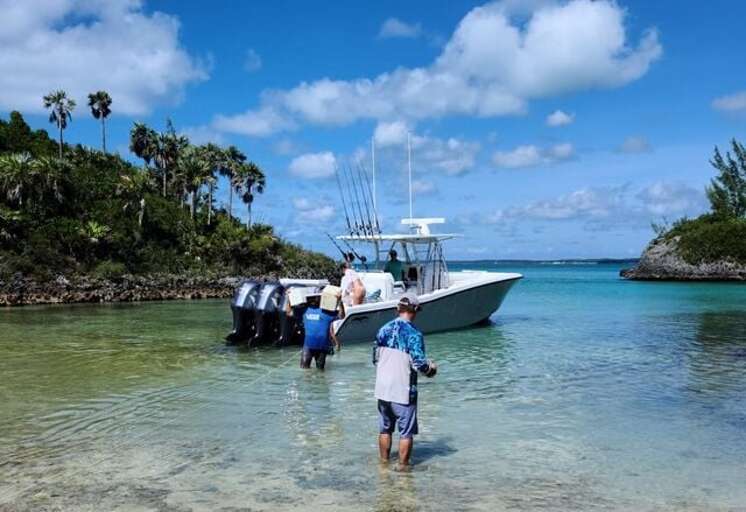 Moor your boat in our protected cove.