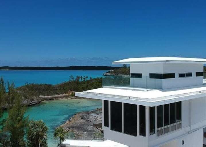Sky Cove roof deck with panoramic views of sea and island