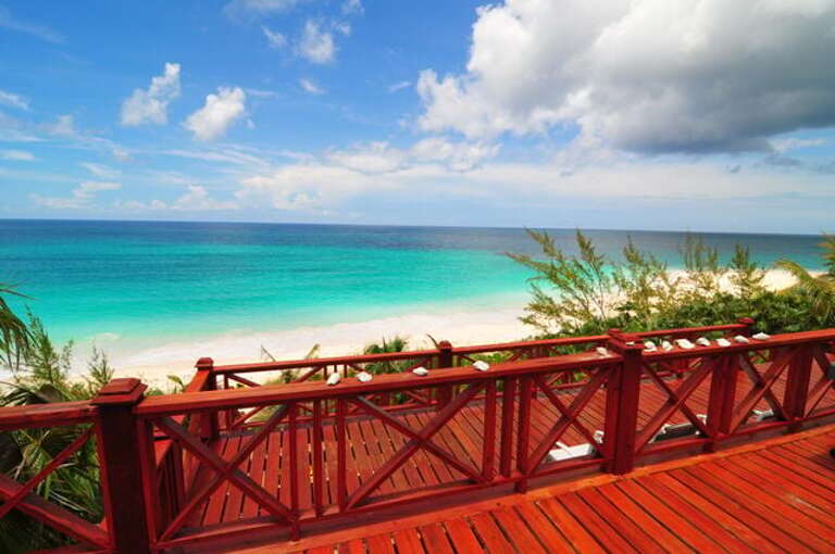 Breathtaking view of the pink sand beaches