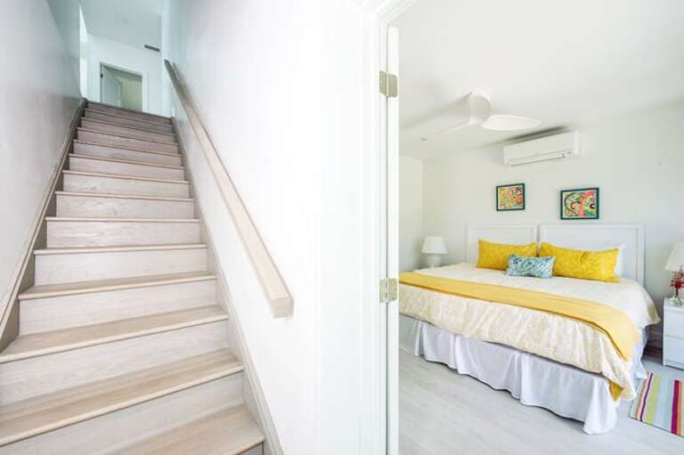 Stair and entrance to third bedroom