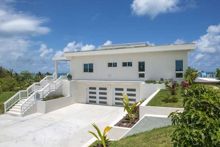 View from the private upper level parking area