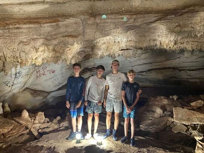 Exploring the Hatchet Bay cave