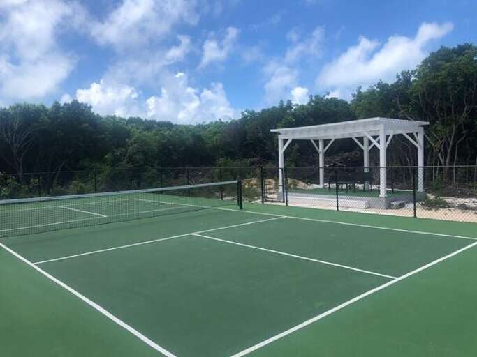 Our new pickleball court.