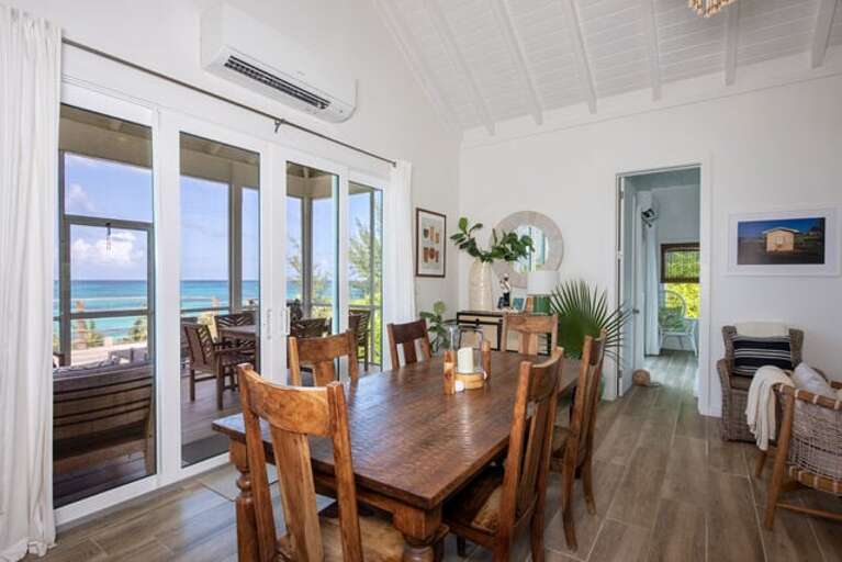 Plenty of dining for six.