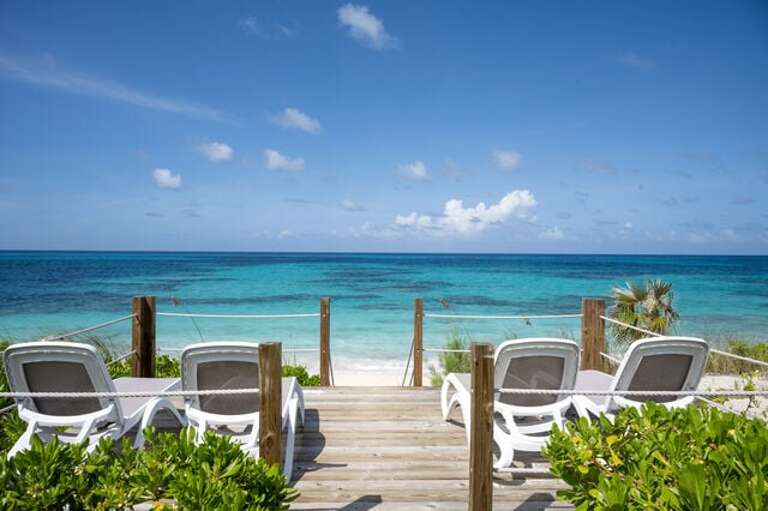View of the Atlantic from our beach deck.