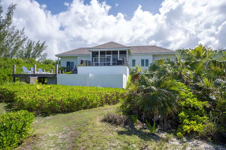 View of Azure from the beach.