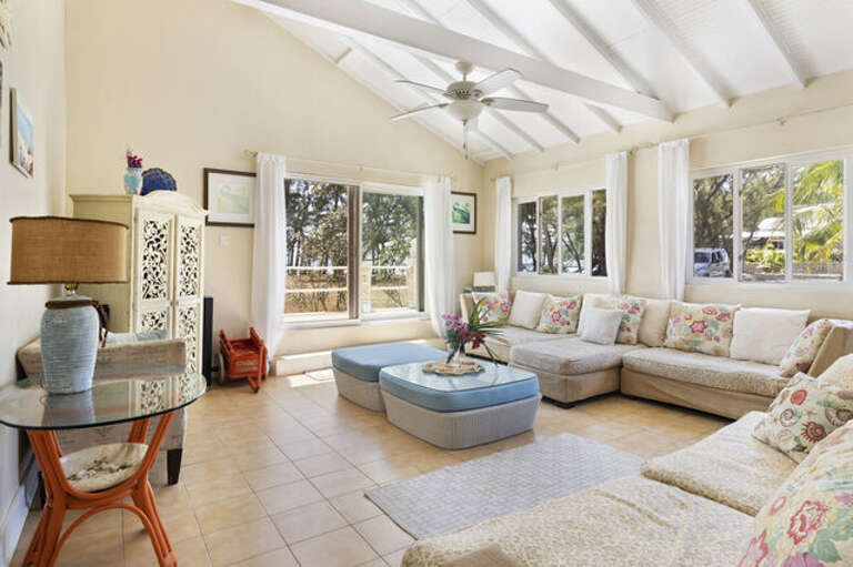 Living room - Furnished with comfortable oversized furniture.