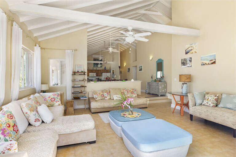 Living room looking into Kitchen.