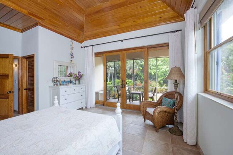 Guest Bedroom with private screen porch