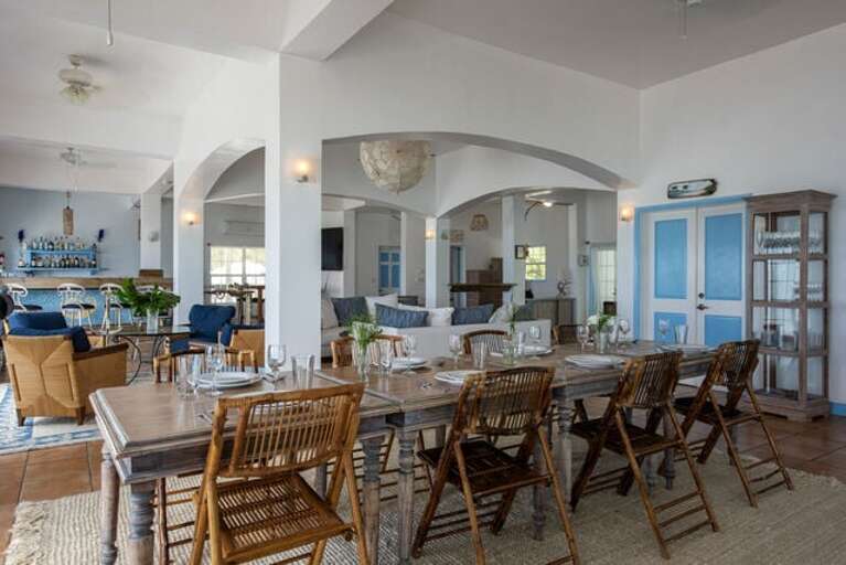 Main Lodge dining room can easily seat 40 or more. Main Lodge dining room can easily seat 40 or more.