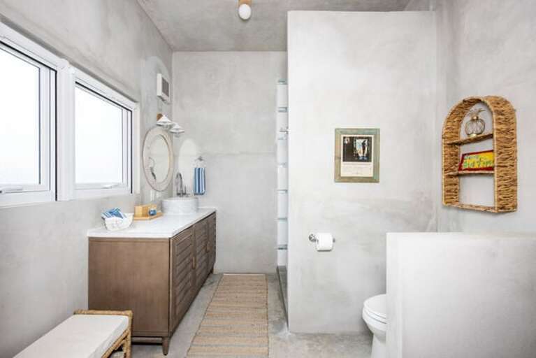 Sea Glass bathroom on the first floor