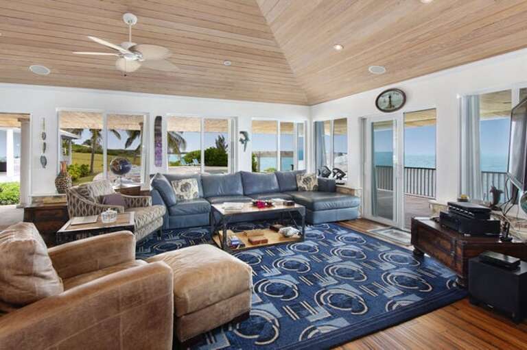 The main house living room.