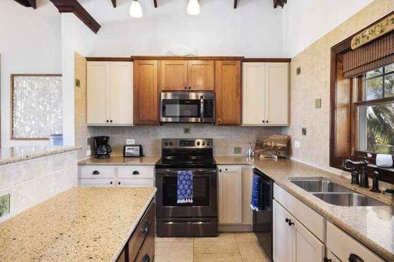 Modern island kitchen.