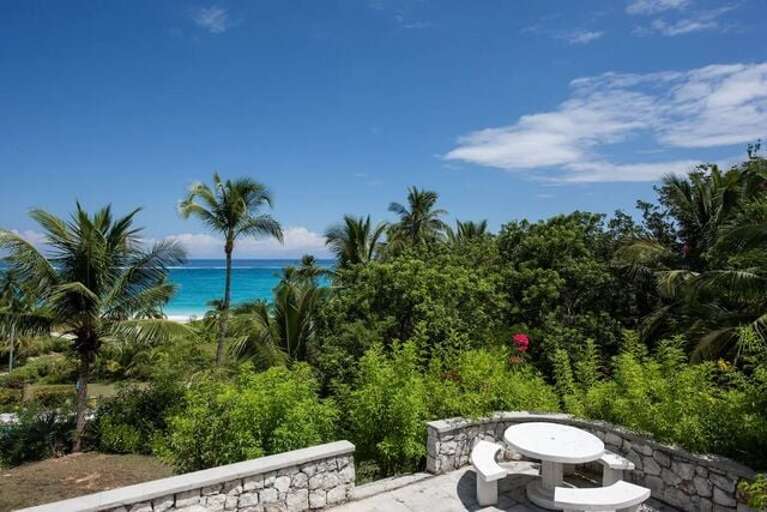 Sun porch with sweeping ocean views. Sun porch with sweeping ocean views.