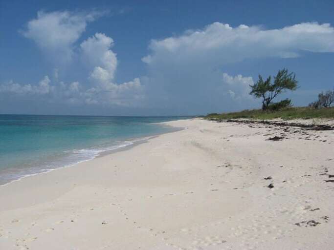 Buttonwood beach facing south.  3 miles of deserted pink sand.