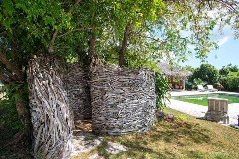 Our private outdoor shower